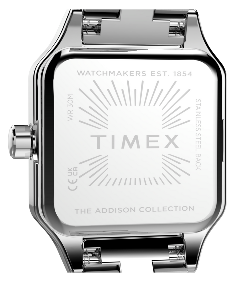 TW2Y90300 Addison 23mm Stainless Steel Bracelet Watch   Caseback Image