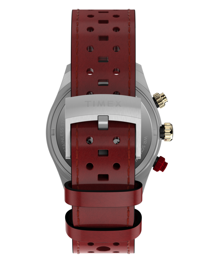 TW2Y93400 Waterbury Heritage Chronograph 39mm Leather Strap Watch Strap Image