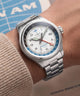 TW2Y94600 Pan Am® x Timex® Waterbury GMT 41mm Stainless Steel Bracelet Watch Primary Wrist Image