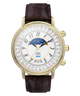 TW2Y99000 Timex 1990 Moon Phase Reissue 37mm Leather Strap Watch Primary Image
