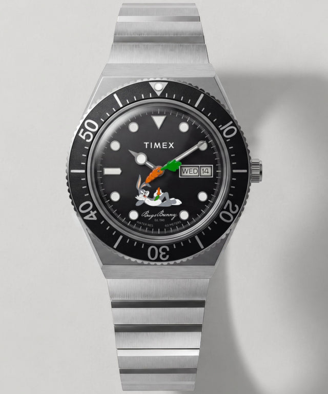 TW2Y99200 Looney Tunes Bugs Bunny x Timex M79 Automatic Signature Edition 40mm Stainless Steel Bracelet Watch Campaign Key Silhouettes (Beauty shots) Image