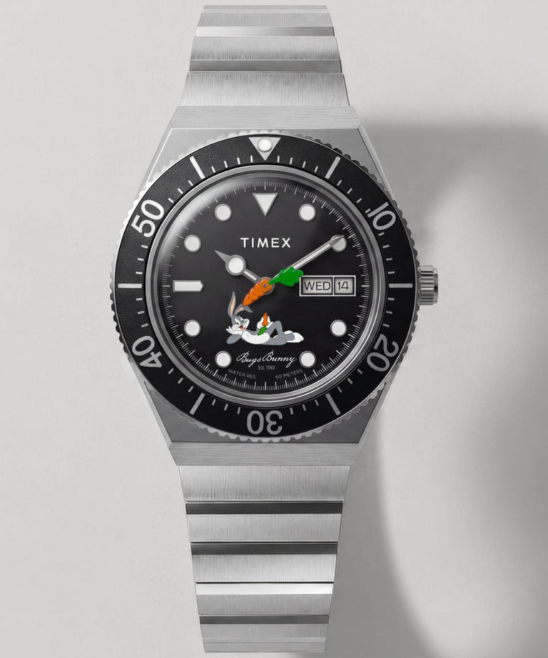 TW2Y99200 Looney Tunes Bugs Bunny x Timex M79 Automatic Signature Edition 40mm Stainless Steel Bracelet Watch Campaign Key Silhouettes (Beauty shots) Image