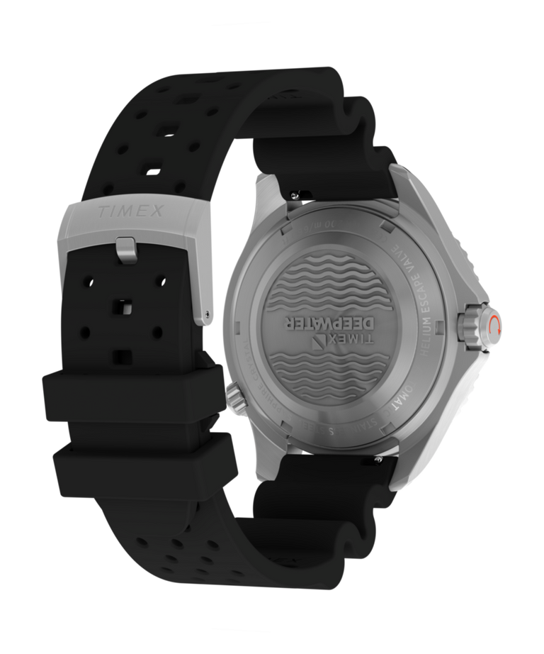TW3A01700 Deepwater Meridian 200 HEV Automatic 44mm HNBR Synthetic Rubber Strap Watch Caseback with Attachment Image