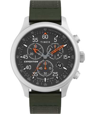 TW4B26700 Expedition® Field Chronograph 43mm Mixed Material Strap Watch Primary Image