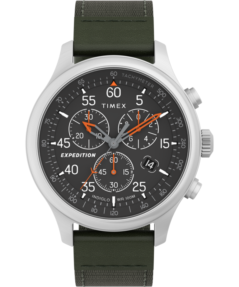 TW4B26700 Expedition® Field Chronograph 43mm Mixed Material Strap Watch Primary Image