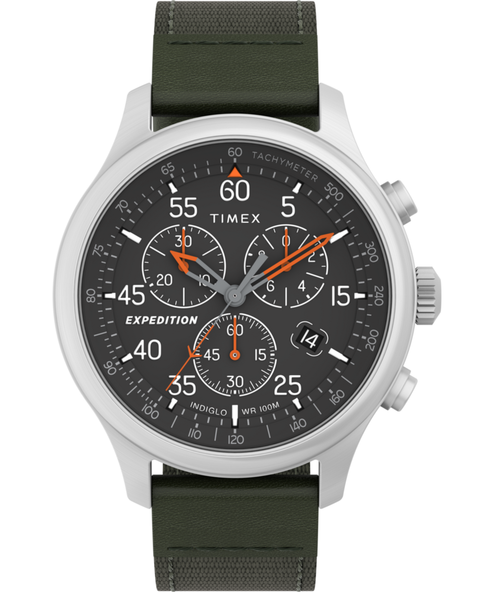 TW4B26700 Expedition® Field Chronograph 43mm Mixed Material Strap Watch Primary Image