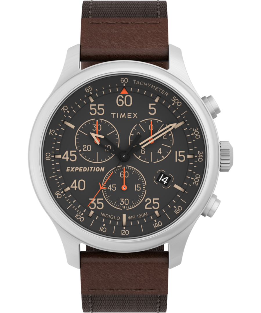 TW4B26800 Expedition® Field Chronograph 43mm Mixed Material Strap Watch Primary Image