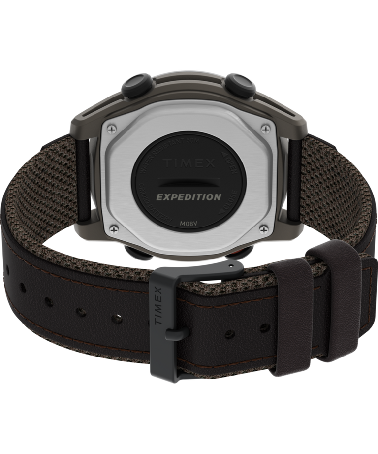 TW4B27100 Expedition® Trailblazer+ 43mm Mixed Material Strap Watch Caseback with Attachment Image