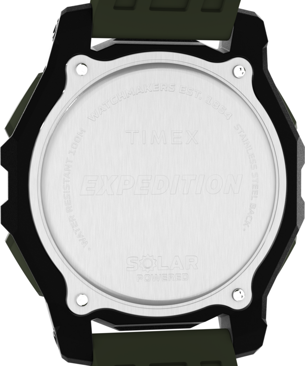 TW4B33700 Expedition Ridge Solar 49mm Silicone Strap Watch Caseback Image