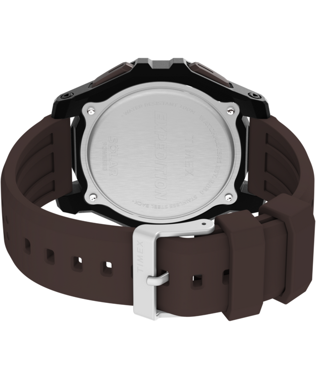 TW4B33800 Expedition Ridge Solar 49mm Silicone Strap Watch Caseback with Attachment Image