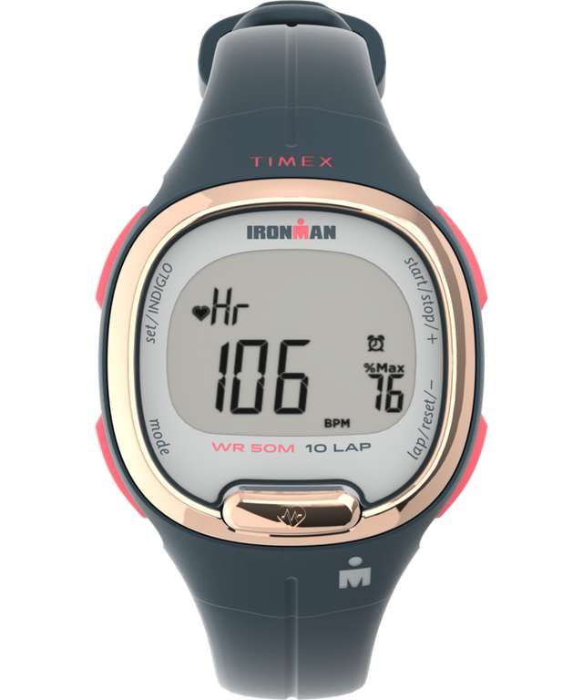 TW5M48200 Timex Ironman HeartFIT™ Transit+ 33mm Resin Strap Activity and Heart Rate Watch Primary Image