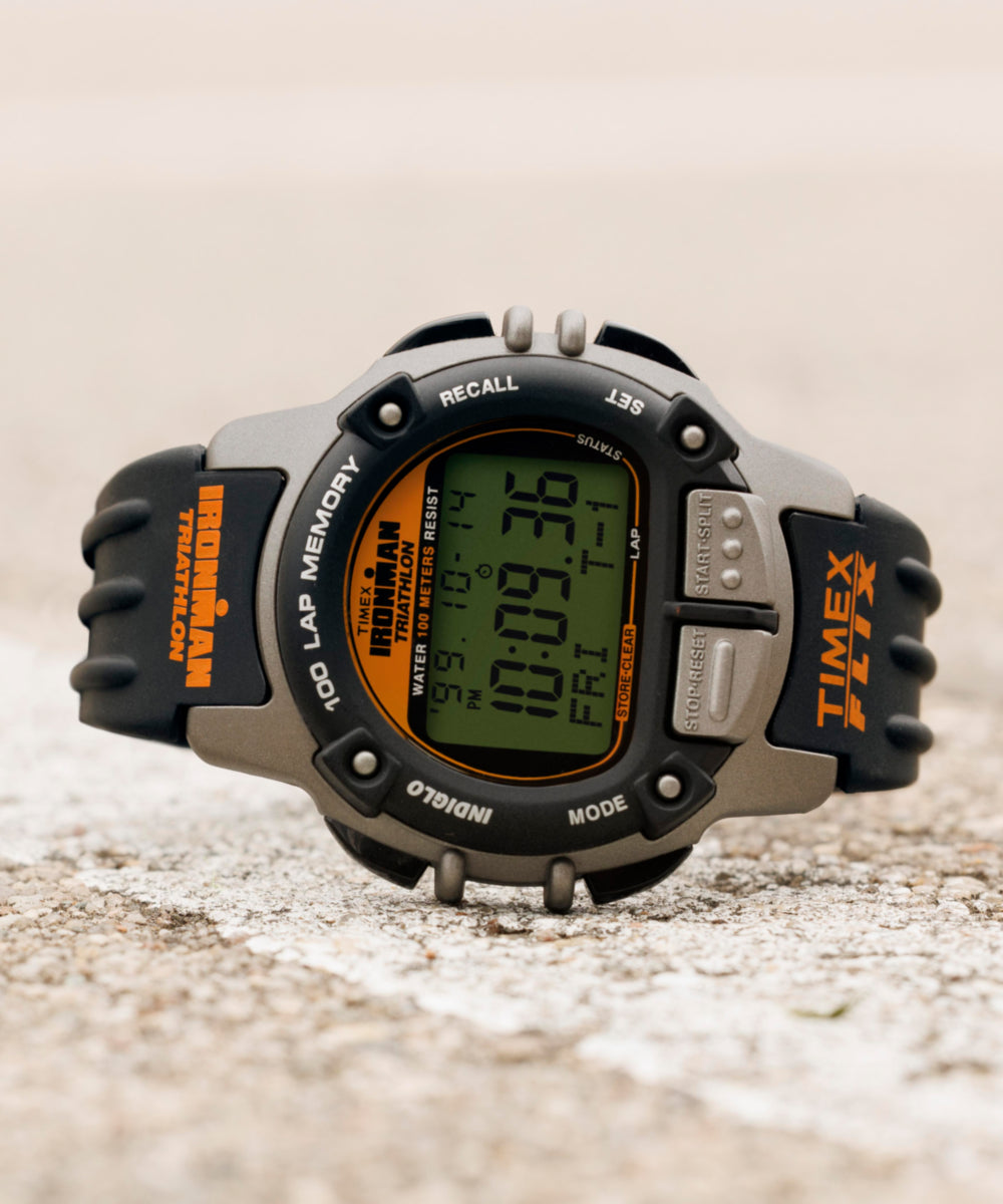 TIMEX® IRONMAN® Flix 100 Lap 42mm PU Strap Watch - TW5M63200