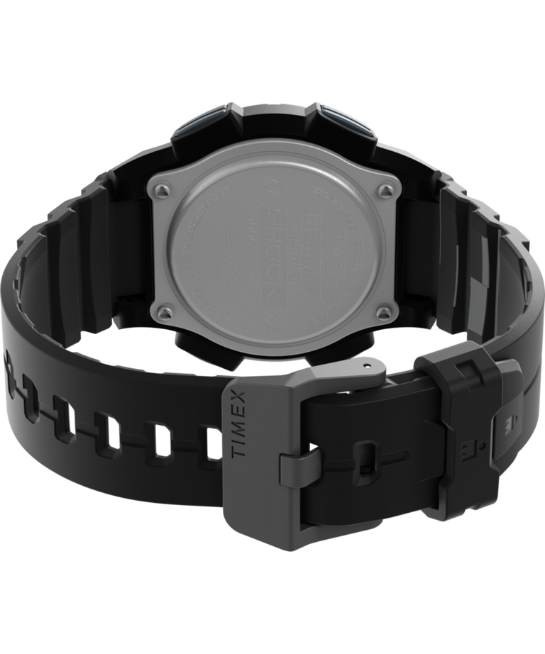 TW5M64800 TIMEX® IRONMAN® Shock Endure 42mm Resin Strap Watch Caseback with Attachment Image