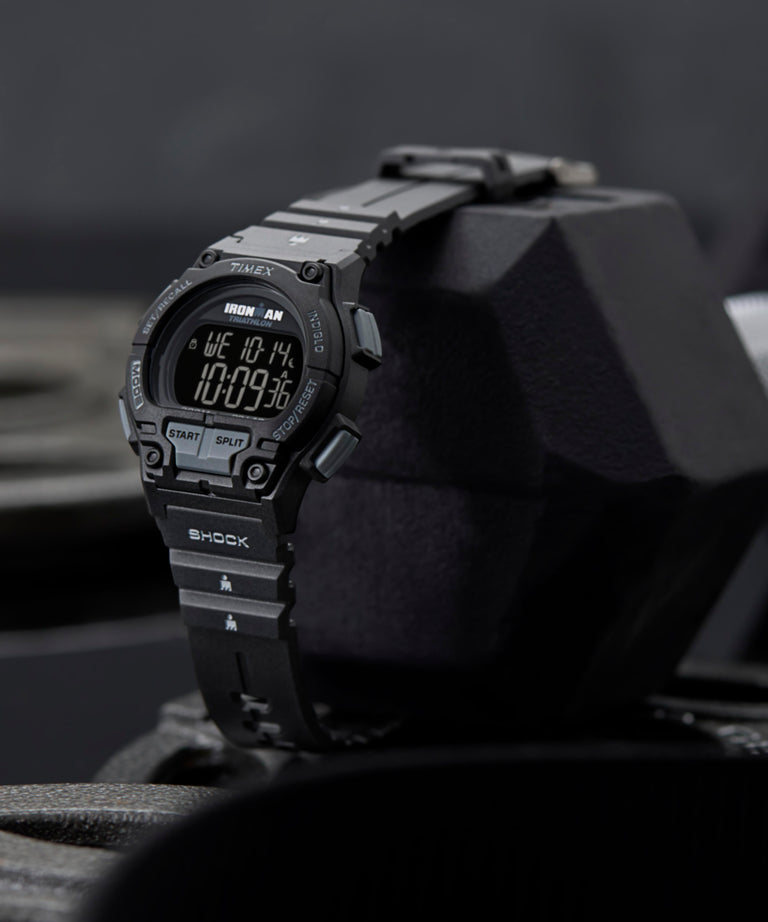 TW5M64800 TIMEX® IRONMAN® Shock Endure 42mm Resin Strap Watch Campaign Key Silhouettes (Beauty shots) Image