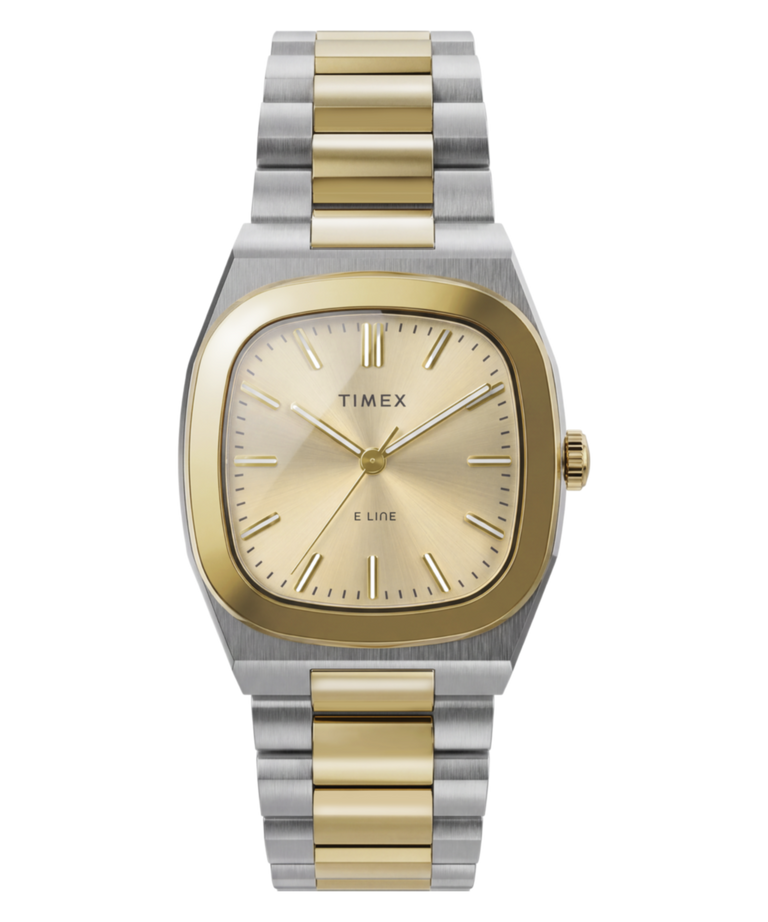 TW6A00800 Timex® Quartz E Line 30mm Stainless Steel Bracelet Watch  Primary Image
