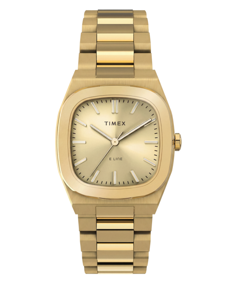 TW6A00900 Timex® Quartz E Line 30mm Stainless Steel Bracelet Watch Primary Image