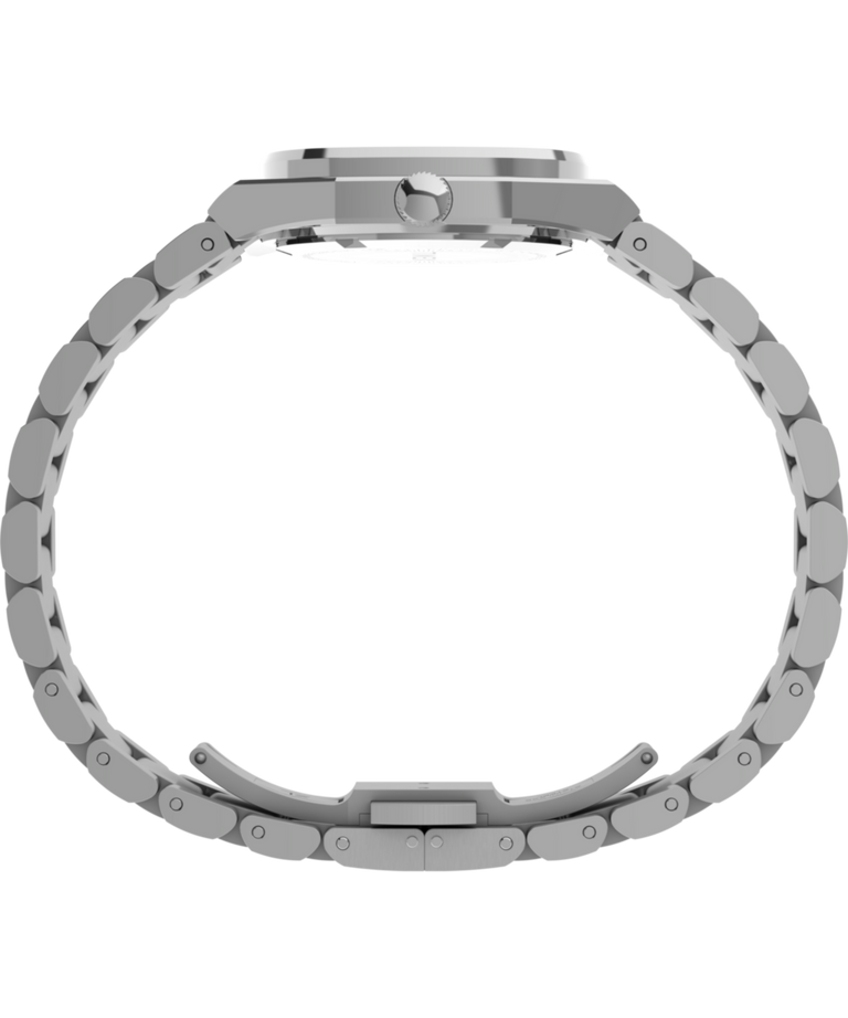 TW6A01000 Timex® Quartz E Line 30mm Stainless Steel Bracelet Watch Profile Image