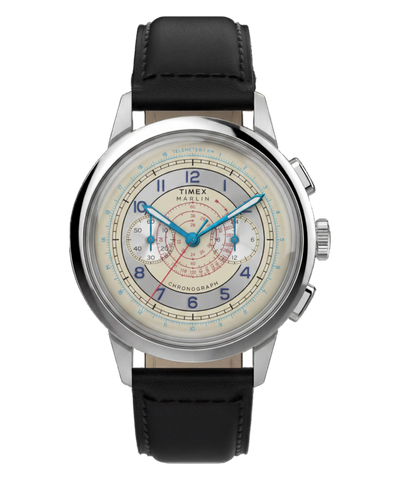 TW6A01200 Marlin® Neo Classic Chronograph 40mm Leather Strap Watch Primary Image