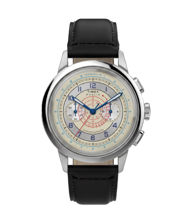 TW6A01200 Marlin® Neo Classic Chronograph 40mm Leather Strap Watch Primary Image
