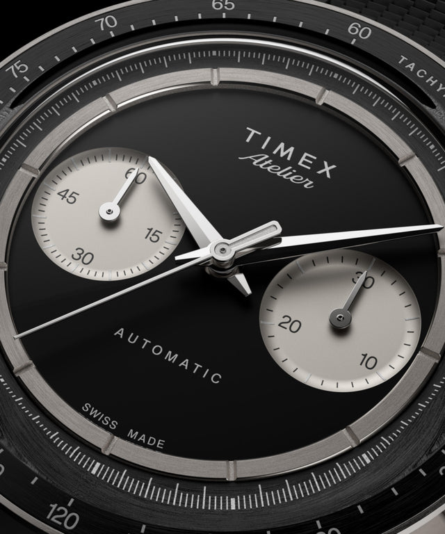TW6A02800 Timex Atelier Chronograph Automatic M1a Ti 42mm Swiss Made NBR Synthetic Rubber Strap Alt Beauty Shot 2