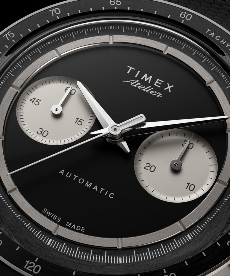 TW6A02800 Timex Atelier Chronograph Automatic M1a Ti 42mm Swiss Made NBR Synthetic Rubber Strap Alt Beauty Shot 2
