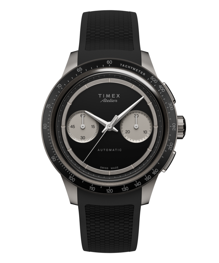 TW6A02800 Timex Atelier Chronograph Automatic M1a Ti 42mm Swiss Made NBR Synthetic Rubber Strap Primary Image