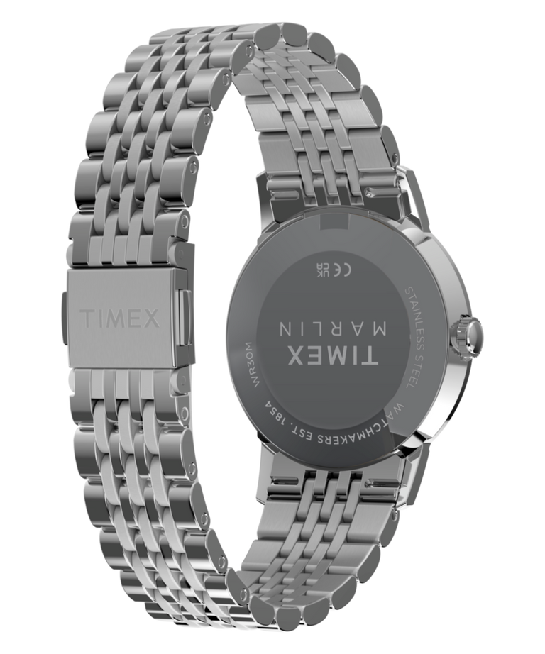 TW6A03800 Marlin® Quartz 34mm Stainless Steel Bracelet Watch   Caseback with Attachment Image
