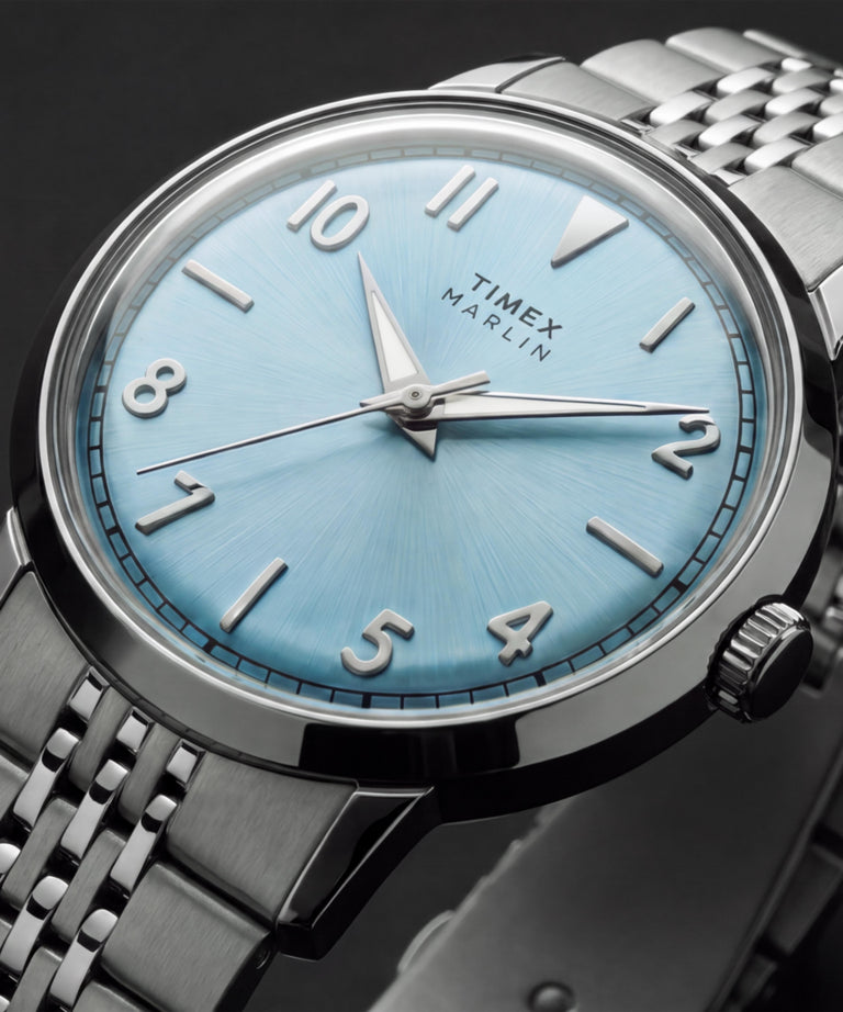 TW6A03800 Marlin® Quartz 34mm Stainless Steel Bracelet Watch   Alt Beauty Shot 4
