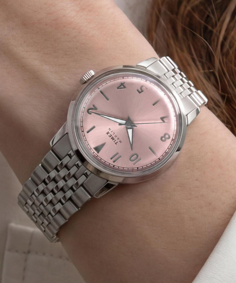 TW6A03900 Marlin® Quartz 34mm Stainless Steel Bracelet Watch Primary Wrist Image