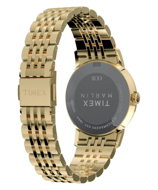 TW6A04000 Marlin® Quartz 34mm Stainless Steel Bracelet Watch Caseback with Attachment Image