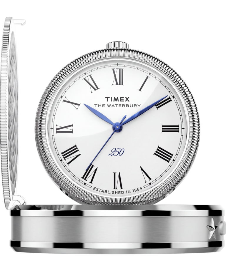 TW6A05900 Waterbury America 250 Table Clock 49mm Stainless Steel Primary Image