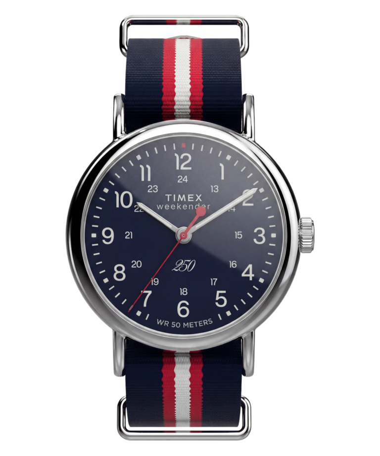 TW6A06500 Weekender America 250 40mm Fabric Strap Watch Primary Image