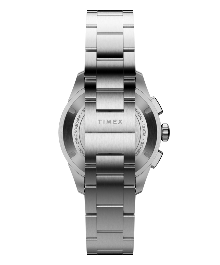 TW6A06900 Timex Atelier Chronograph Quartz M1q 40mm Swiss Made Stainless Steel Bracelet Strap Image