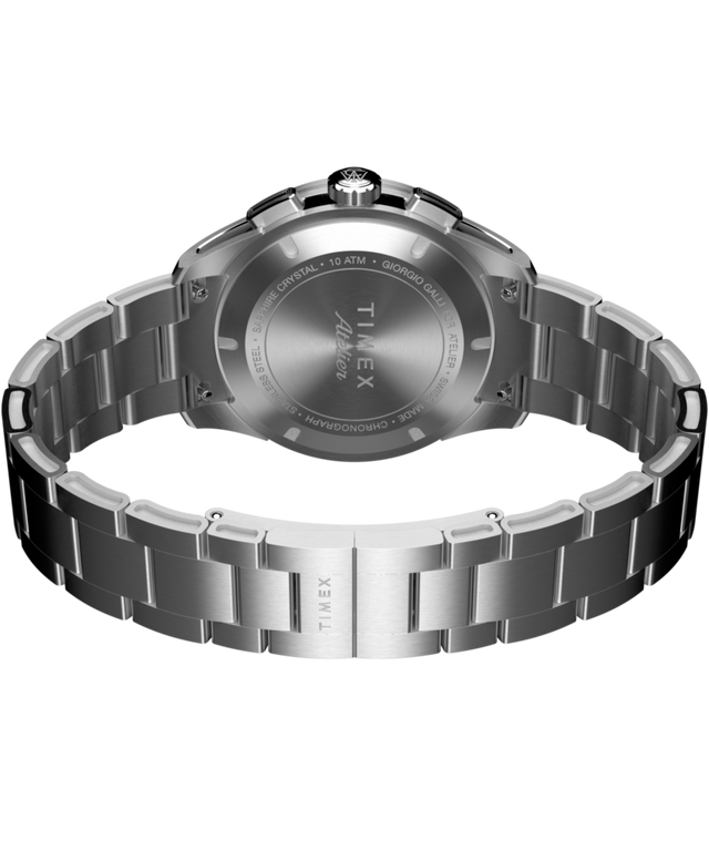 TW6A06900 Timex Atelier Chronograph Quartz M1q 40mm Swiss Made Stainless Steel Bracelet Caseback with Attachment Image