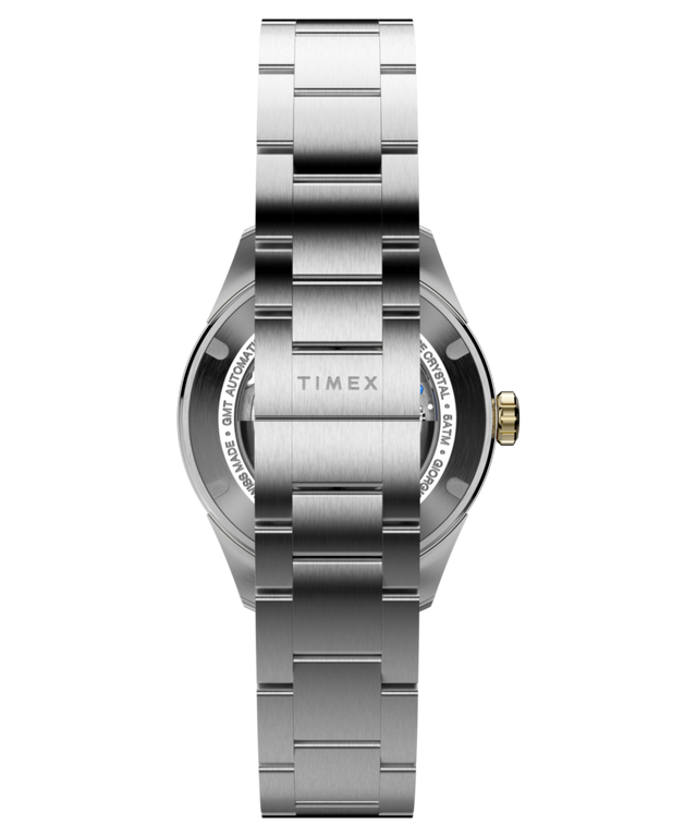 TW6A07200 Timex Atelier GMT Première M1a 38mm Swiss Made Automatic Stainless Steel Bracelet Strap Image