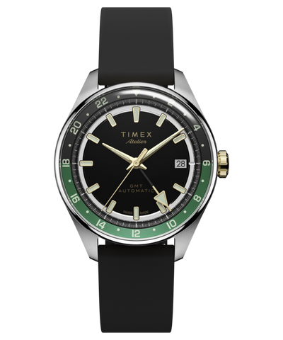 TW6A07300 Timex Atelier GMT Première M1a 38mm Swiss Made Automatic NBR Synthetic Rubber Strap Primary Image