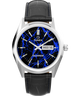 TW6A33800 Q Timex Blue Vega 38mm Leather Strap Watch Primary Image