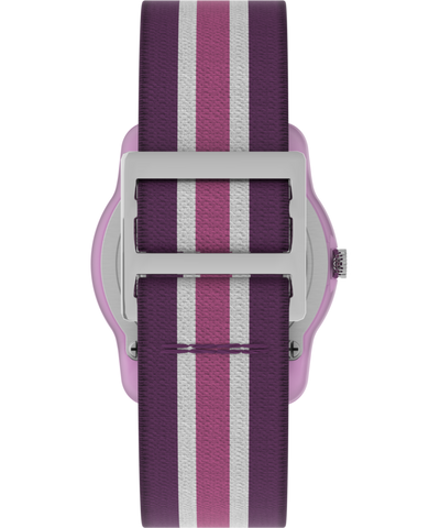 TW7C06100 TIMEX TIME MACHINES® 29mm Purple Stripe Elastic Fabric Kids Watch Strap Image