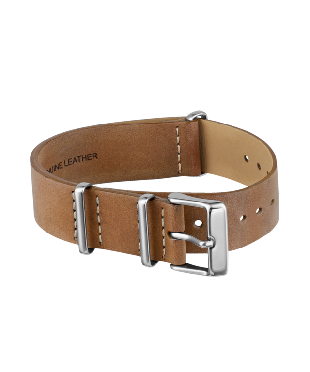 TW7C11000 18mm Leather Slip-Thru Double Layer Strap Primary Image