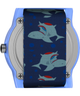 TW7C13500 TIMEX TIME MACHINES® 29mm Blue Shark Elastic Fabric Kids Watch Caseback Image