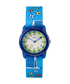 TW7C16500 TIMEX TIME MACHINES® 29mm Blue Soccer Elastic Fabric Kids Watch Primary Image