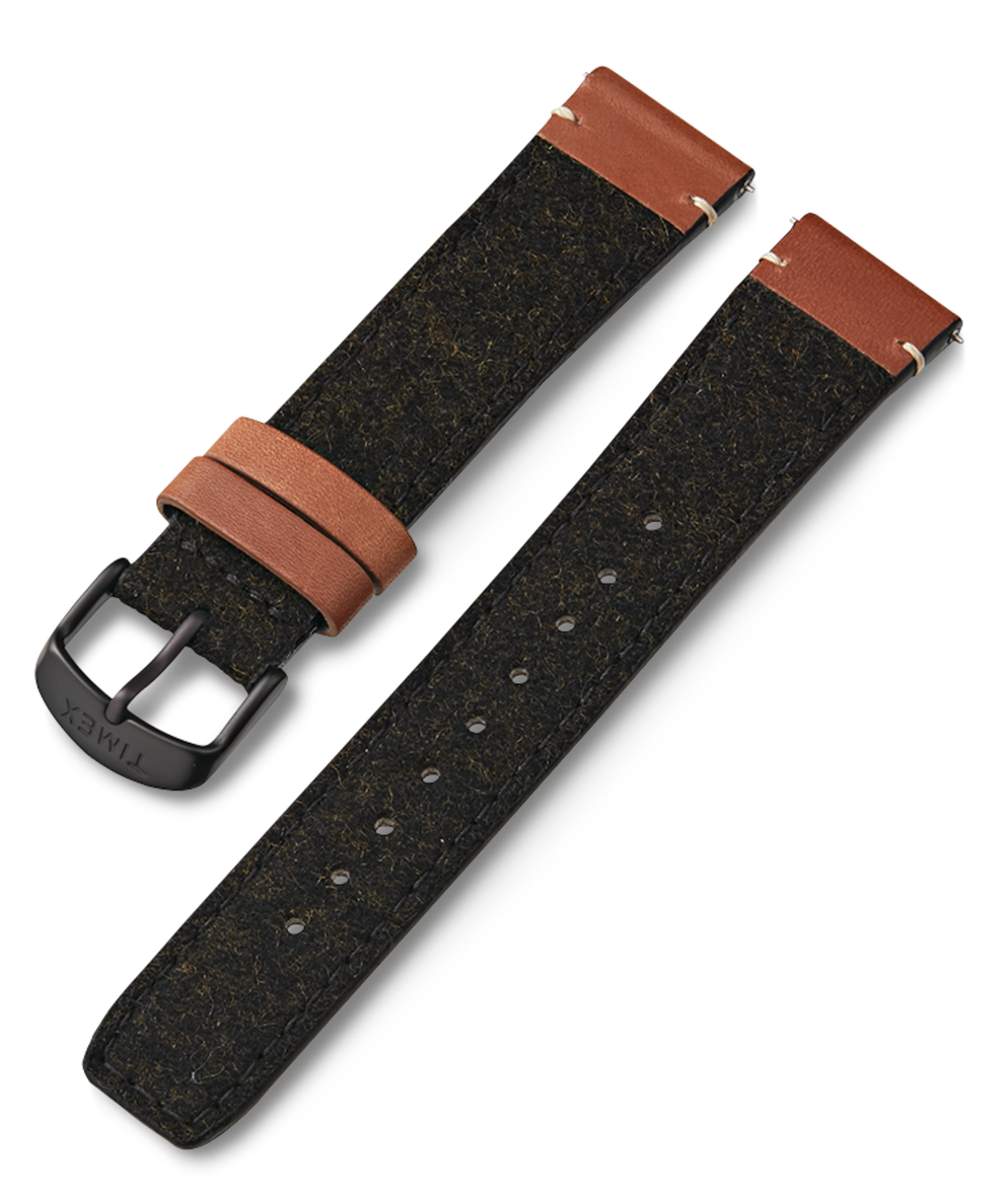 TW7C64500YX 20mm Fabric Strap with Leather Accents primary image