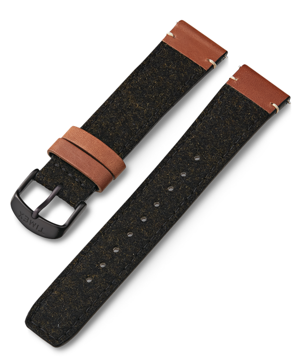 TW7C64500 20mm Fabric Strap with Leather Accents Primary Image