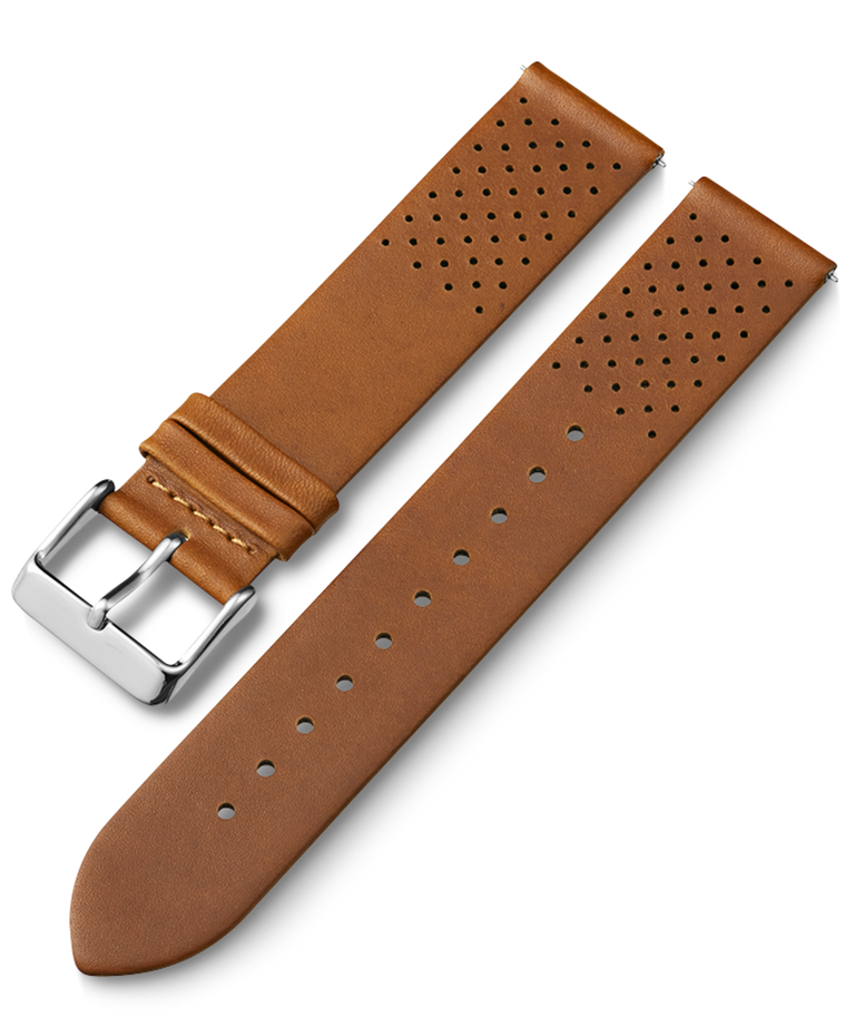 TW7C64700YX 20mm Quick Release Matte Leather Strap primary image