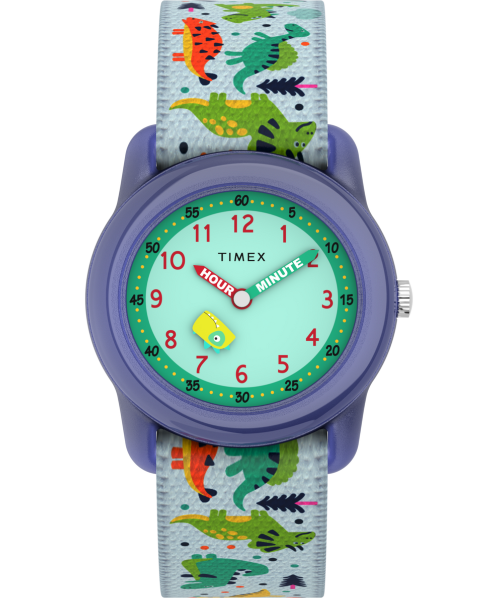 TIMEX TIME MACHINES® 29mm Dinosaur Elastic Fabric Kids Watch TIMEX TIME MACHINES® 29mm Dinosaur Elastic Fabric Kids Watch