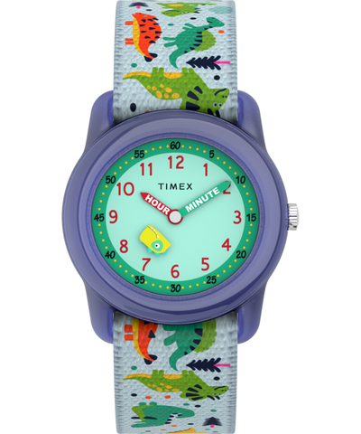 TW7C77300 TIMEX TIME MACHINES® 29mm Dinosaur Elastic Fabric Kids Watch Primary Image