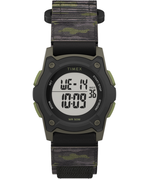 TIMEX TIME MACHINES® 35mm Green/Brown Camo Fast Wrap® Kids Digital