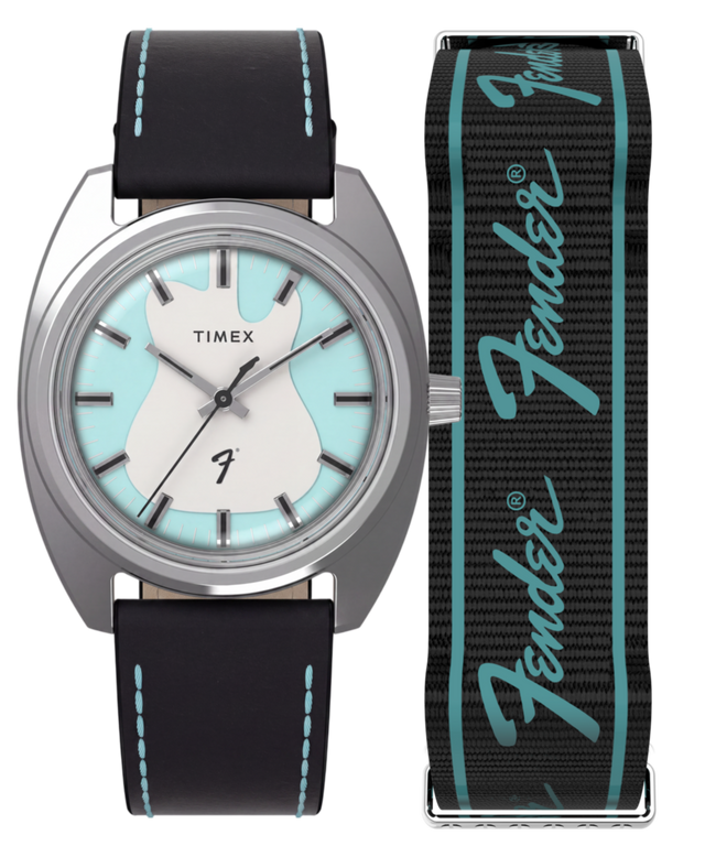 TWG068900 Fender x Timex 37mm Leather Strap Watch Giftset Primary Image