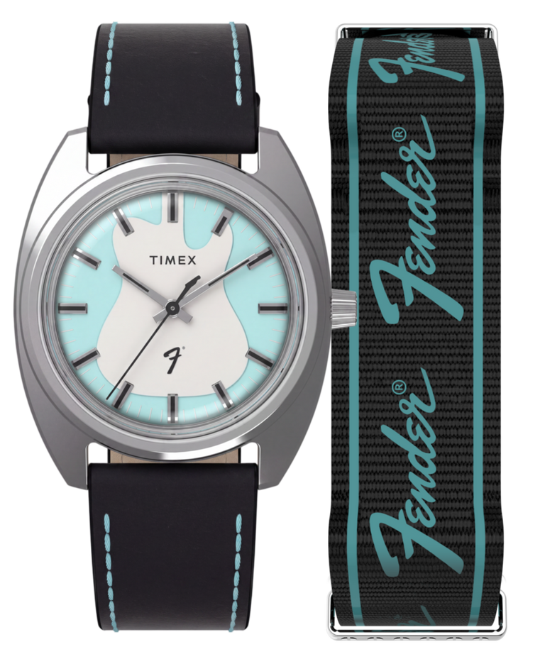 TWG068900 Fender x Timex 37mm Leather Strap Watch Giftset Primary Image