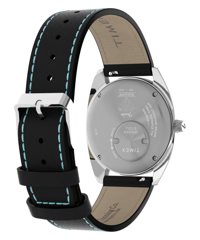 TWG068900 Fender x Timex 37mm Leather Strap Watch Giftset Caseback Image